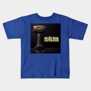 Mighty Mjolnir Thor Hammer Norse Kids T-Shirt